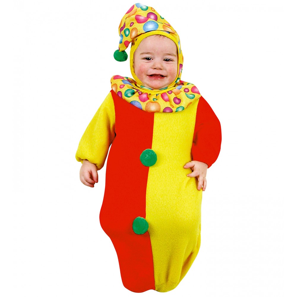 Costume da Clown Pagliaccio per Bimbo Neonato, 0-9 Mesi