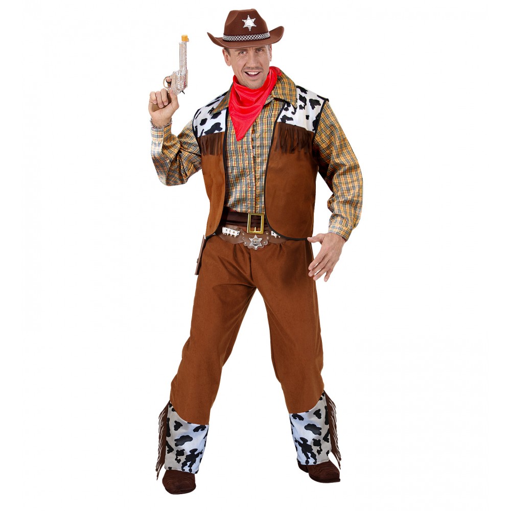 Costume da Western Cowboy, Uomo Adulto, Taglia L