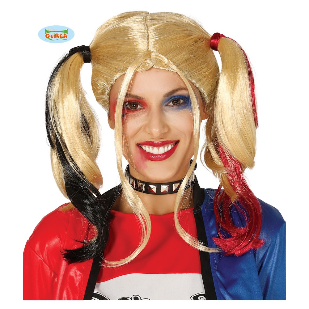 Parrucca Donna Adulta Harley Quinn Suicide Squad Joker Margot Robbie