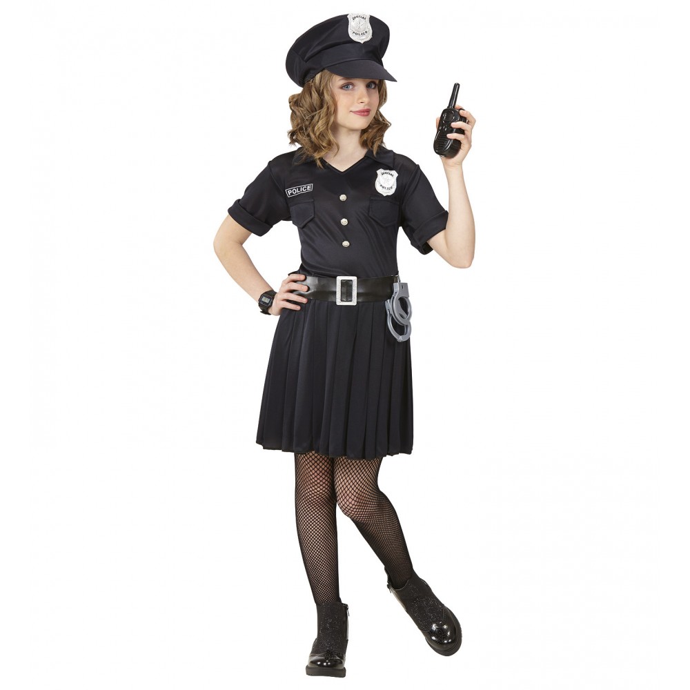 Costume da Poliziotta per Bambina in occasione di Feste a Tema e Feste in  Maschera, 11/13 anni