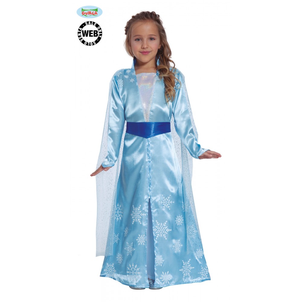 Costume da Frozen da bambina per Carnevale e per feste a tema, taglia 7/9  anni