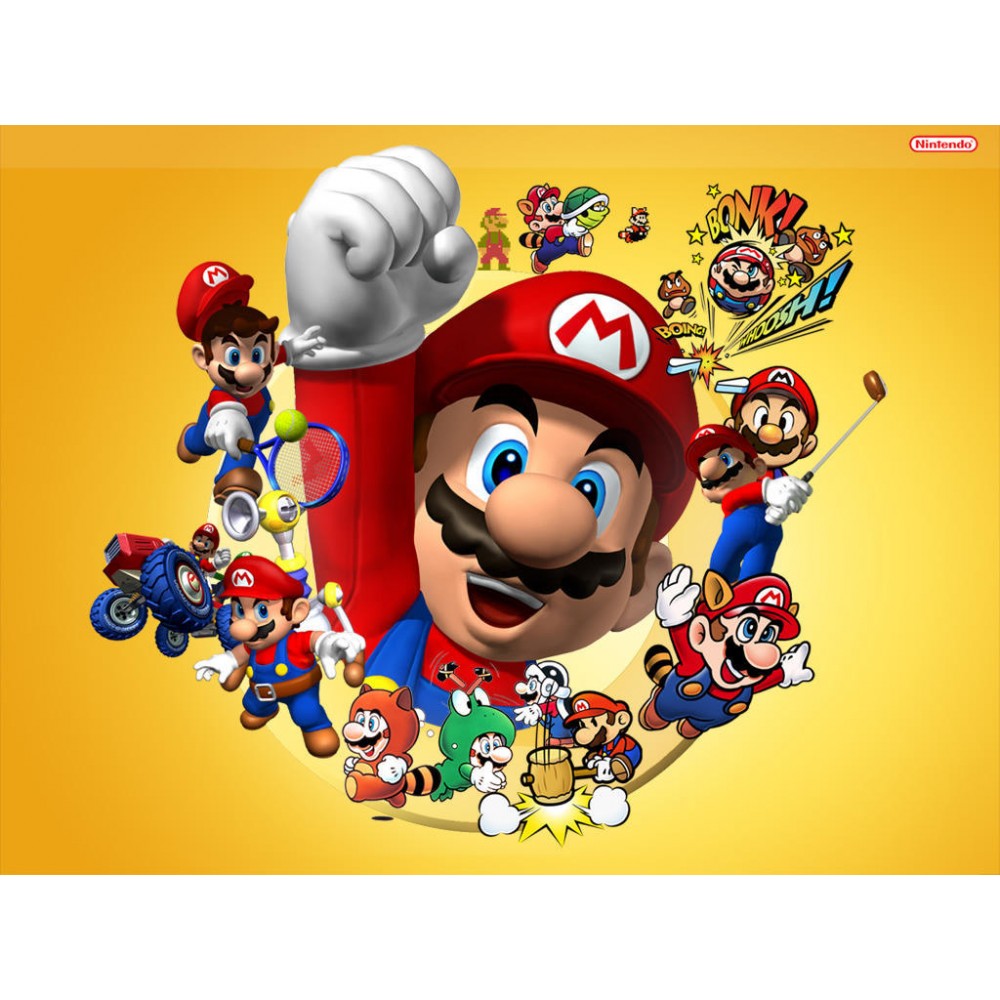 Cialda In Ostia Super Mario Cartoon Bimbi Torta Decorazioni Dischi  Commestibile